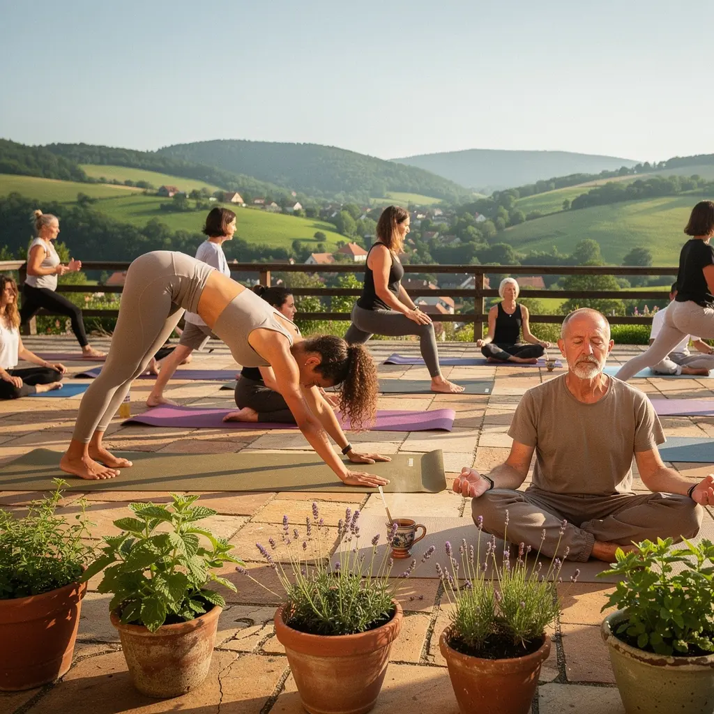 Ručne zbierané byliny v sklenenej nádobe vedľa šálky čaju.