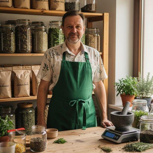 Pohár s čajom na okne so slnečnými lúčmi osvetľujúcimi prírodné ingrediencie